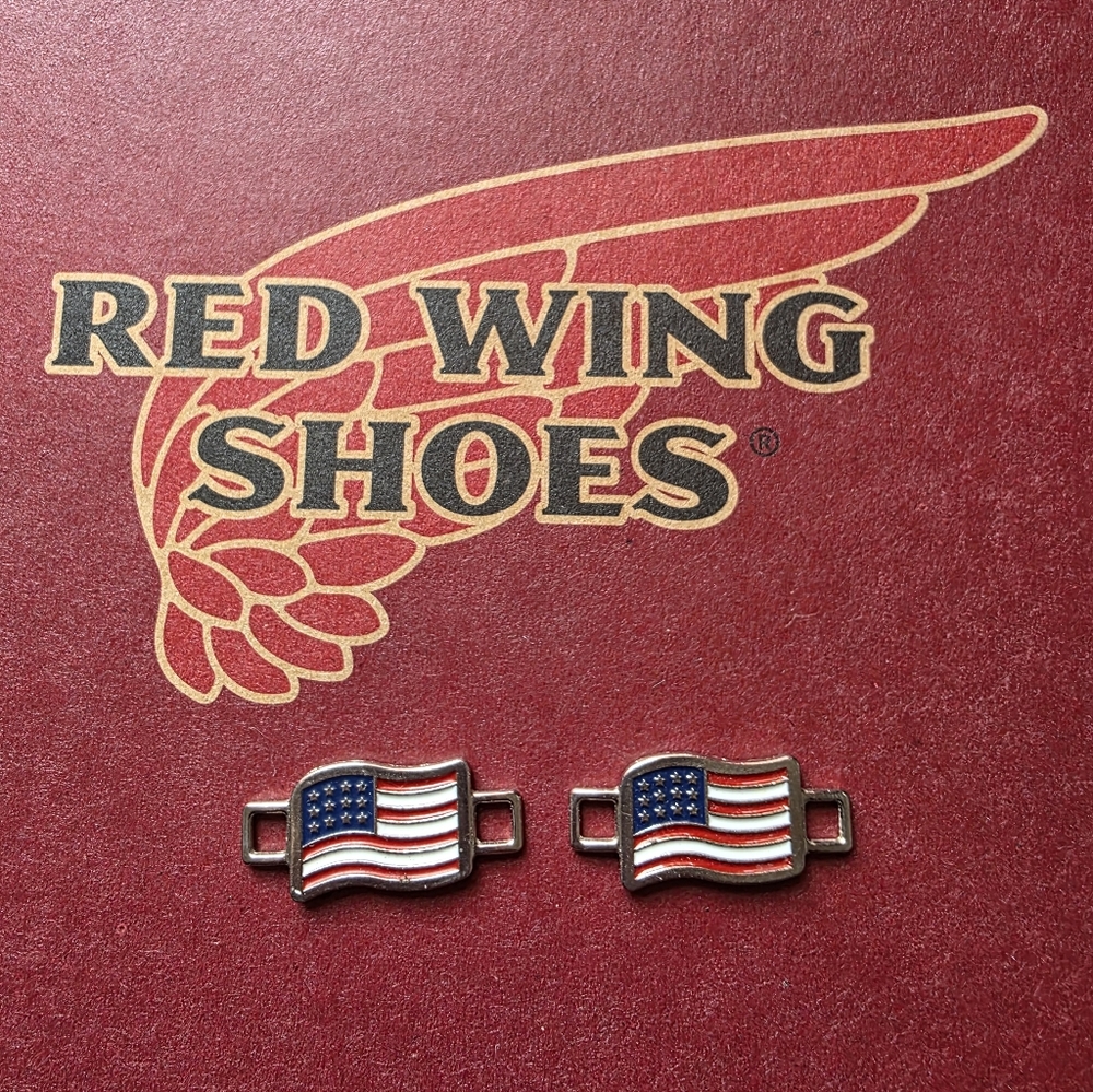 Red Wing Shoes Logo Lace Keepers / Boot Tags (Set of 2)